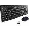 Quantum QHM9600 Wireless Multimedia Keyboard and Mouse Combo for Laptop & Desktop (Black)- 