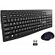 Quantum QHM9600 Wireless Multimedia Keyboard and Mouse Combo for Laptop & Desktop (Black)- 