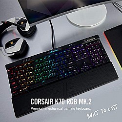 Corsair K70 LUX Mechanical Gaming Keyboard - Backlit Red LED - Cherry MX Red-