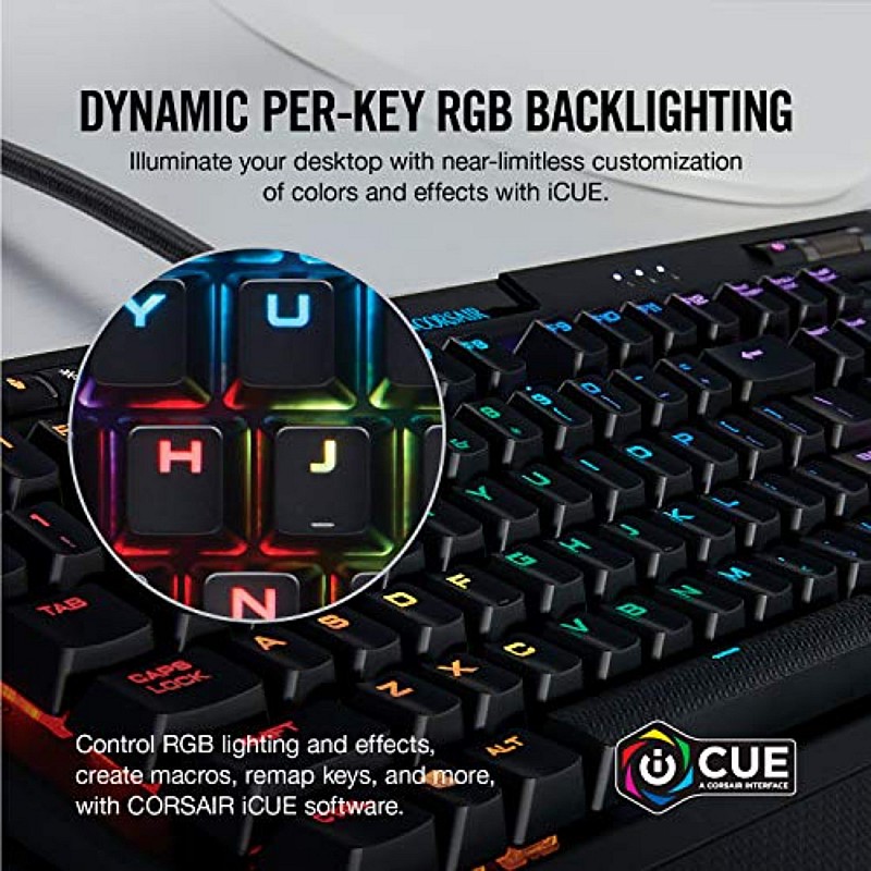 Corsair K70 LUX Mechanical Gaming Keyboard - Backlit Red LED - Cherry MX Red-