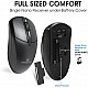 Amkette Primus Wireless Keyboard & Mouse Combo USB Support, 2.4 Ghz Wireless Single Nano Receiver (Black)