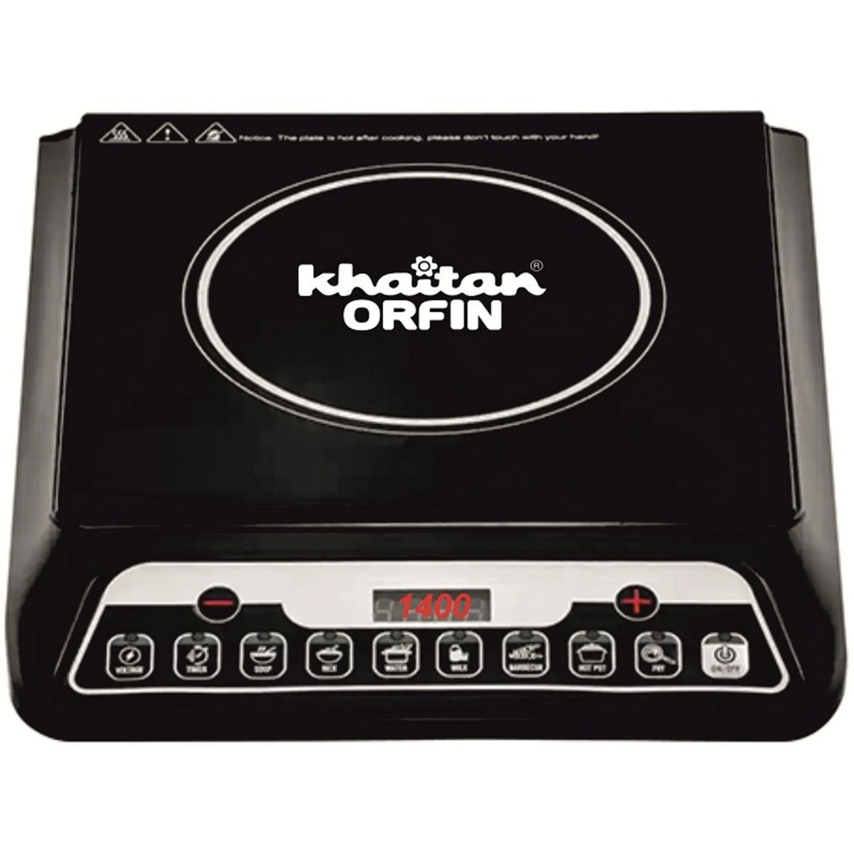 Khaitan Orfin 2200 W Induction Cooktop Touch Panel (Black, KO-432 | 2200 Watts Ultra Slim)