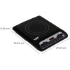 Khaitan Orfin 2200 W Induction Cooktop Touch Panel (Black, KO-432 | 2200 Watts Ultra Slim)