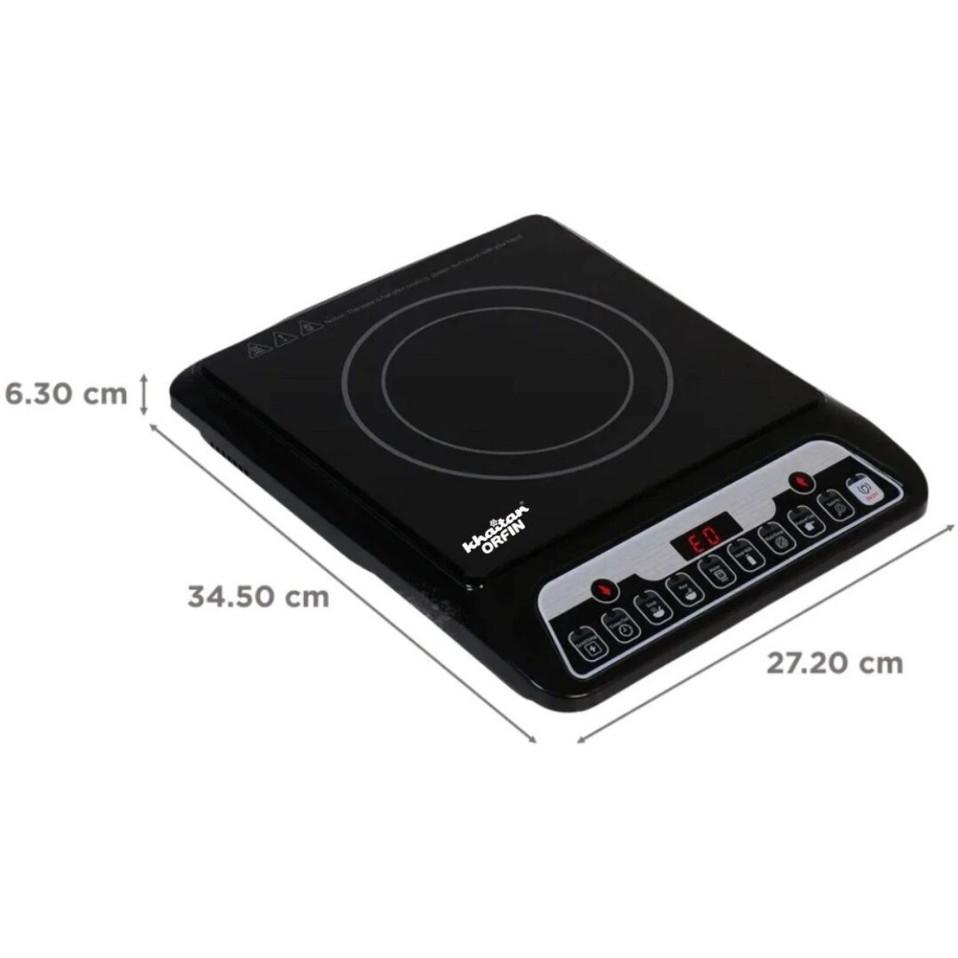 Khaitan Orfin 2200 W Induction Cooktop Touch Panel (Black, KO-432 | 2200 Watts Ultra Slim)