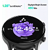 Ambrane Wise-roam 1.28 Full HD display, bluetooth calling and complete health tracking Smartwatch (Black Strap, Regular