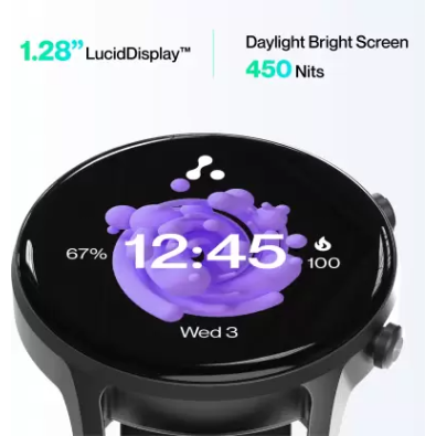 Ambrane Wise-roam 1.28 Full HD display, bluetooth calling and complete health tracking Smartwatch (Black Strap, Regular Ambrane Wise-roam 1.28 Full HD display, bluetooth calling and complete health tracking Smartwatch (Black Strap, Regular