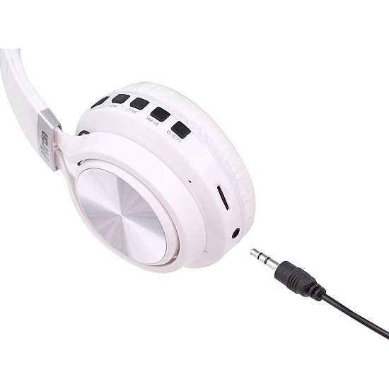 PTron Kicks On-Ear Wireless Bluetooth Headphones (White)