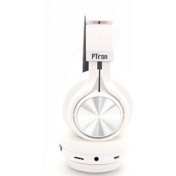 PTron Kicks On-Ear Wireless Bluetooth Headphones (White) PTron Kicks On-Ear Wireless Bluetooth Headphones (White)