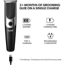 Zlade Neo 10-in-1 Multi-Groomer For Men Body Groomer 90 min Runtime 6 Length Settings (Black)