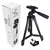 AIRTREE 3120 Lightweight Adjustable Portable & Foldable Tripod Stand and  (Black)