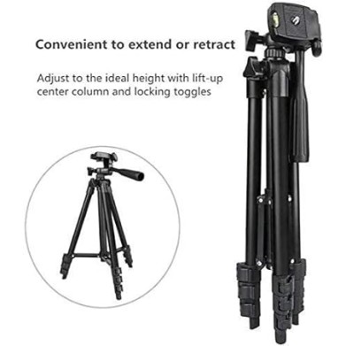 AIRTREE 3120 Lightweight Adjustable Portable & Foldable Tripod Stand and (Black) AIRTREE 3120 Lightweight Adjustable Portable & Foldable Tripod Stand and (Black)