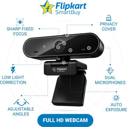 Flipkart SmartBuy CH-0221 Webcam (Black) Flipkart SmartBuy CH-0221 Webcam (Black)