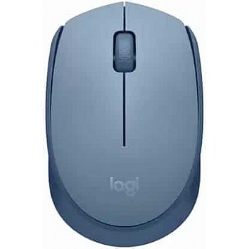  Logitech M171 Wireless Optical Mouse   (2.4GHz Wireless, Blue Grey)