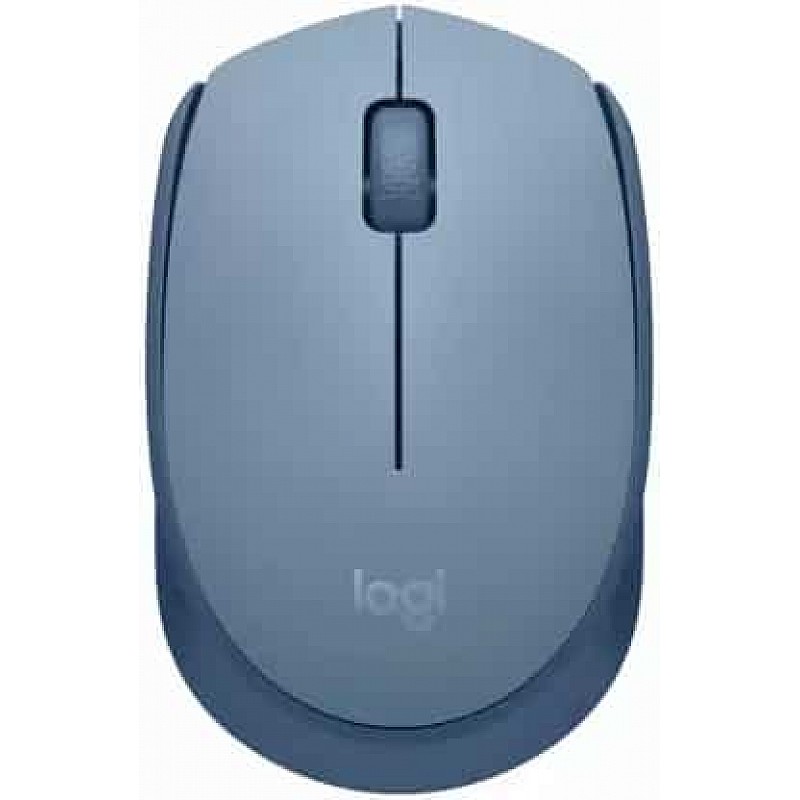  Logitech M171 Wireless Optical Mouse   (2.4GHz Wireless, Blue Grey)