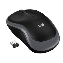 Logitech M185 Wireless Mouse, 2.4GHz with USB Mini Receiver (Grey)