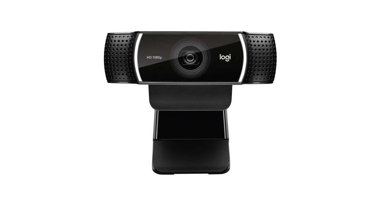 Logitech C922 Pro Stream Webcam, HD 1080p/30fps or HD 720p 60fps - Black