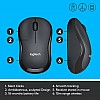 Logitech M220 Silent Wireless Mobile Mouse (Grey)