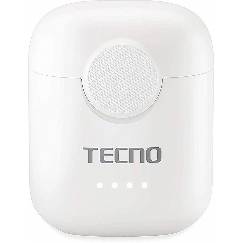 Tecno Minipod M1 with Portable Charging case Upto 18 hrs of Playback IPX4 Water Resistance White