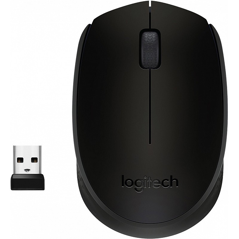 Logitech M170 Wireless Mouse – for Computer and Laptop Use, USB Receiver and 12 Month Battery Life, Black