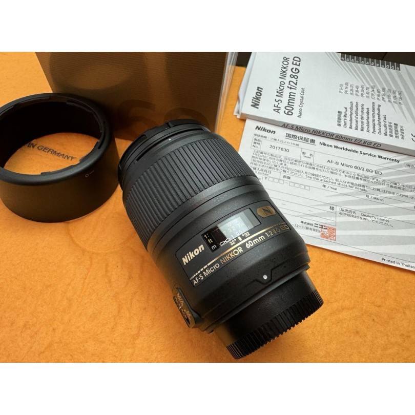 Nikon AF-S Nikkor 60mm F/2.8G ED Prime Lens for Nikon DSLR Camera
