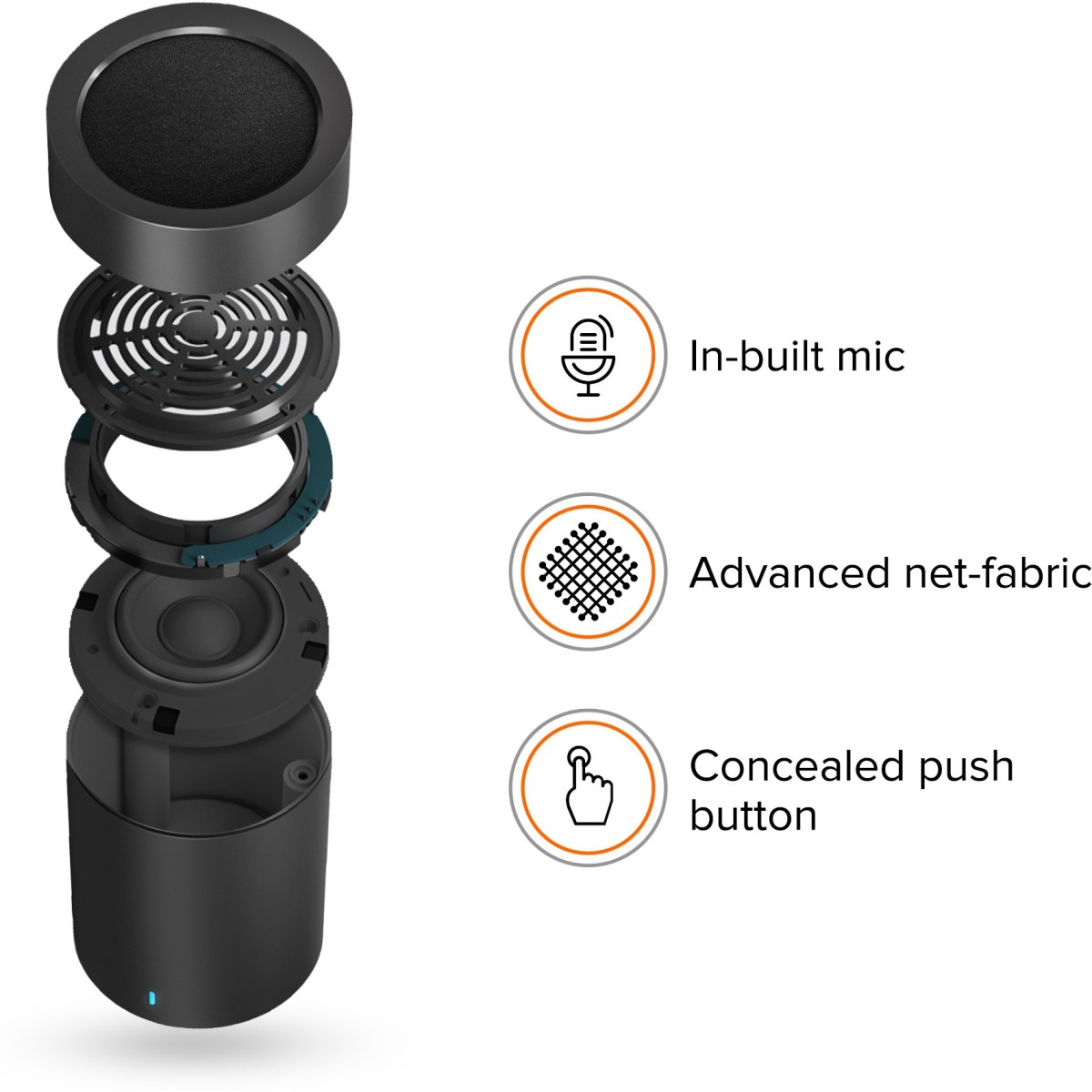 Mi Pocket Speaker 2 with Full Bass Clear Treble Up to 7 Hours Battery Black