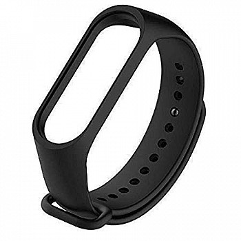 Mi 5 Strap Soft Silicone Army Style Smart Wristband Band Strap Belt for Xiaomi (Black)