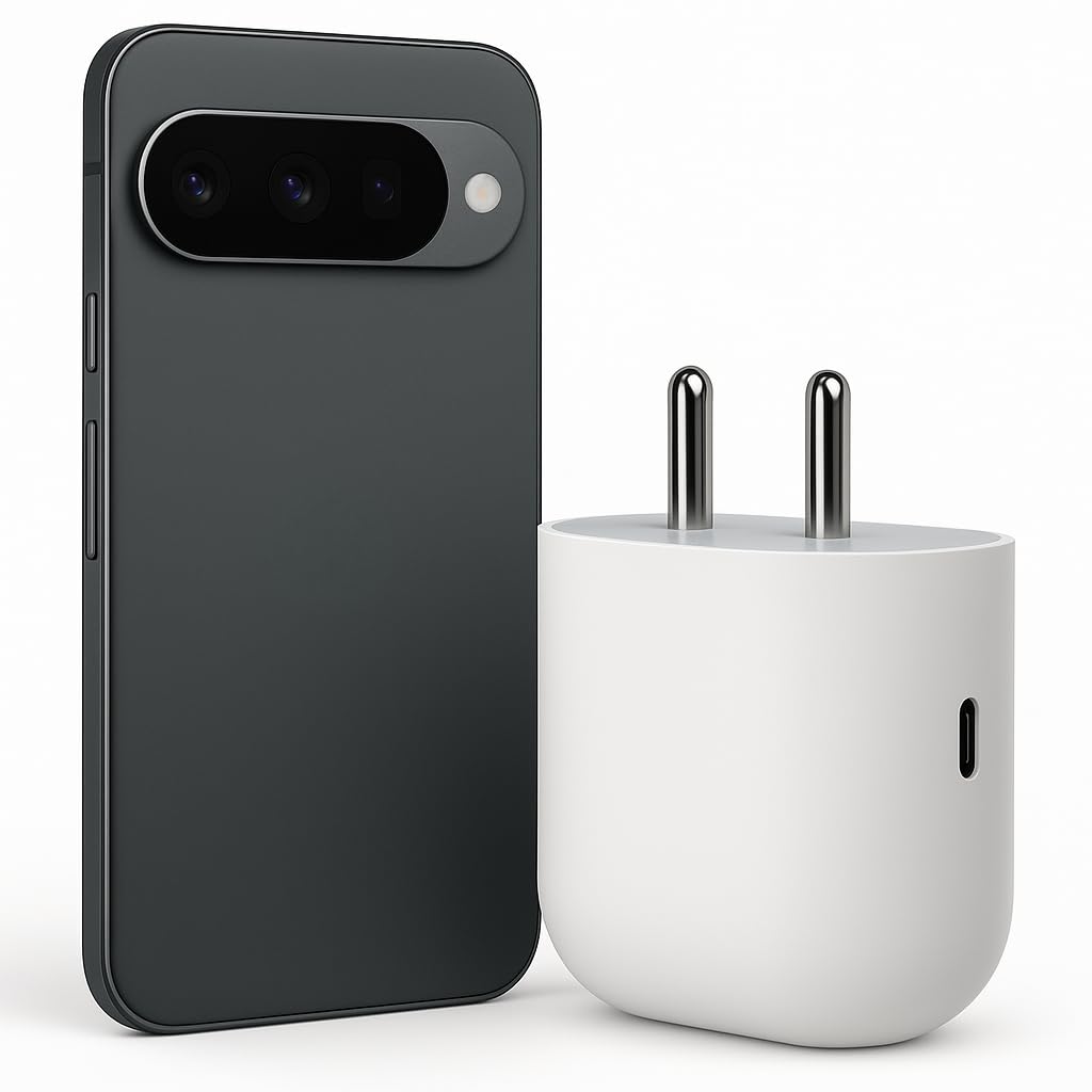 mifaso Original Google 45W Type C Fast Charger Adapter | Compatible with Pixel 9 Pro XL/9 Pro Fold/9 Pro/9/9a/8 Pro/8/8a, Laptop, Tablet, Chromebook & More | Quick Charging USB-C Adapter - White