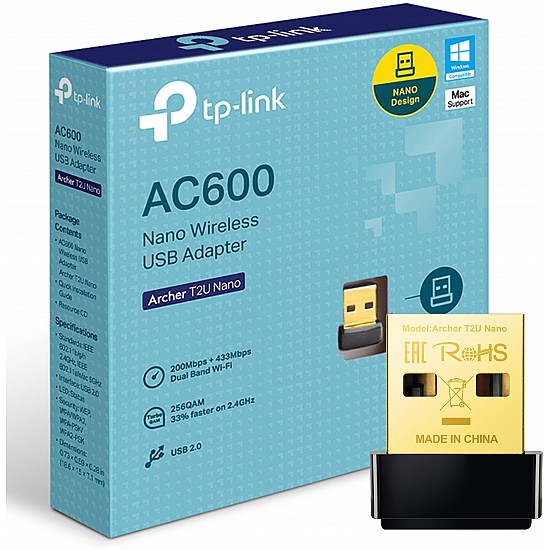 TP-Link Archer T2U AC600 Wireless Dual Band USB Adapter for PC