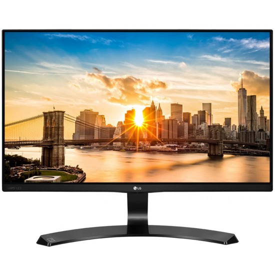 LG 22 inch (55 cm) IPS Monitor - Full HD, with VGA, HDMI, DVI, Audio Out Ports, Made in India - 22MP68VQ (Black), Small
