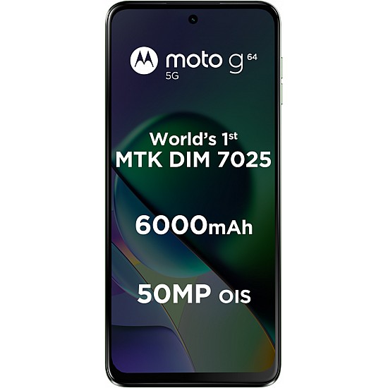 Motorola G64 5G (Ice Lilac, 8GB RAM, 128GB Storage) | Expandable Upto 2TB | Upto 16GB RAM with RAM Boost | 50MP (OIS) + 8MP | 16MP Front Camera | MediaTek Dimensity 7025 Processor | 6000 mAh Battery (Refurbished)