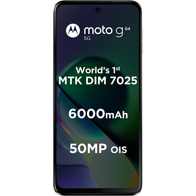 Motorola G64 5G (Ice Lilac, 8GB RAM, 128GB Storage) | Expandable Upto 2TB | Upto 16GB RAM with RAM Boost | 50MP (OIS) + 8MP | 16MP Front Camera | MediaTek Dimensity 7025 Processor | 6000 mAh Battery (Refurbished)