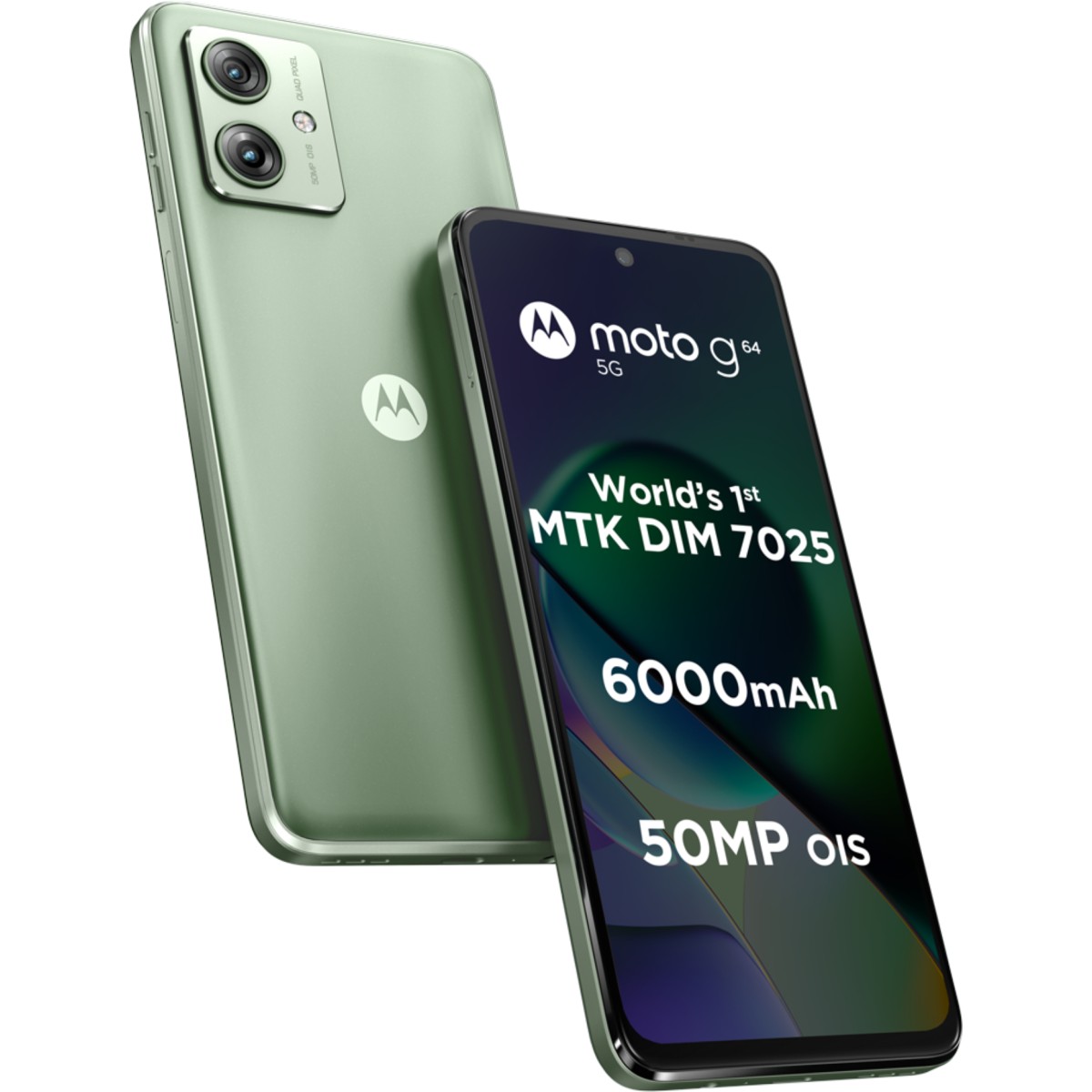 Motorola G64 5G (Ice Lilac, 8GB RAM, 128GB Storage) | Expandable Upto 2TB | Upto 16GB RAM with RAM Boost | 50MP (OIS) + 8MP | 16MP Front Camera | MediaTek Dimensity 7025 Processor | 6000 mAh Battery (refurbished)