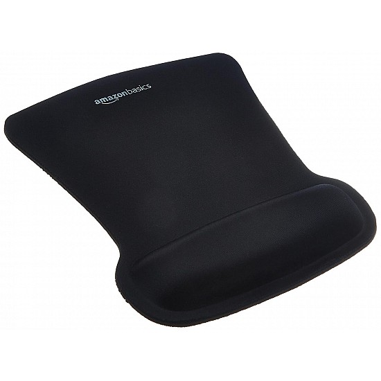 SBD089WD Gel Mouse Pad with Wrist Rest (Black) -