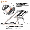 Tukzer Foldable Laptop Stand Lapdesks (Aluminium), 5-Angles Adjustments, Portable Notebook Riser Stand