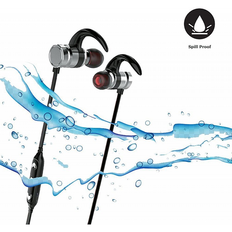 Ant Audio H23B in-Ear Bluetooth Sports Earbud Earphones with Mic (Black)