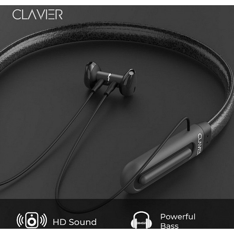 Clavier Jazz Bluetooth Wireless Neckband Earphones, 26 Hours Playtime Lightweight Wireless