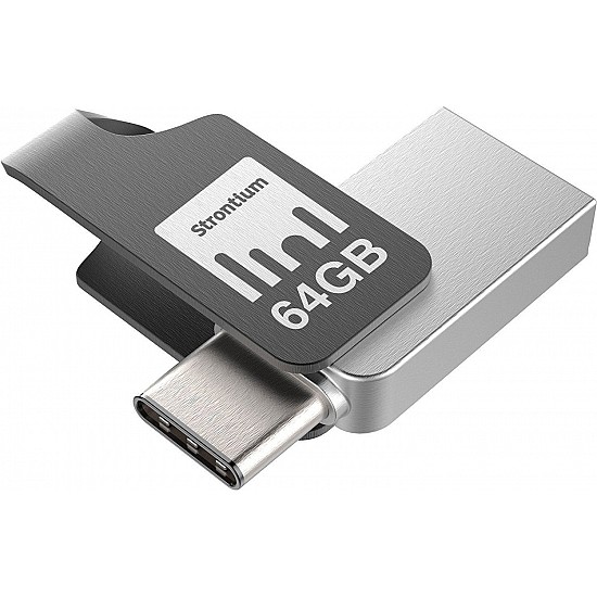 Strontium Nitro Plus 64GB Type-C USB 3.1 Flash Drive - OTG Mobile Pen Drive