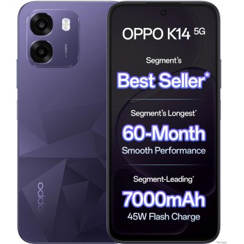 OPPO K14 5G (Prism Violet, 128 GB) (6 GB RAM) CPH2869