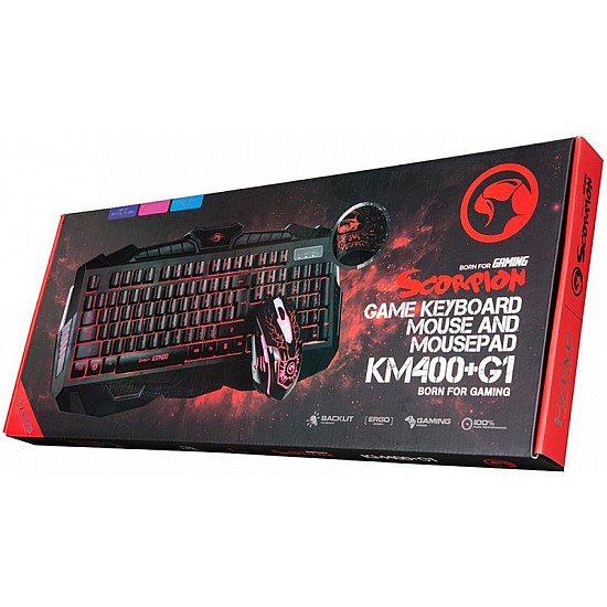 MARVO KM400+G1 Gaming Keyboard Mouse and Mousepad