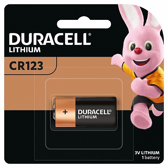 Duracell High Power Lithium 123 Battery 3V, pack of 1 (CR123 / CR123A / CR17345) suitable for use in sensors, keyless locks, photo flash and flashlights