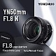 Yongnuo YN50mm F1.8 Standard Prime Lens Large Aperture Auto Manual Focus, Black