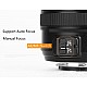 Yongnuo YN50mm F1.8 Standard Prime Lens Large Aperture Auto Manual Focus, Black