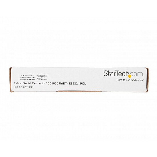 StarTech.com PCI Express Serial Card – 2 Port – Dual Channel 16C1050 UART – Serial Port PCI Card – Serial Expansion Card