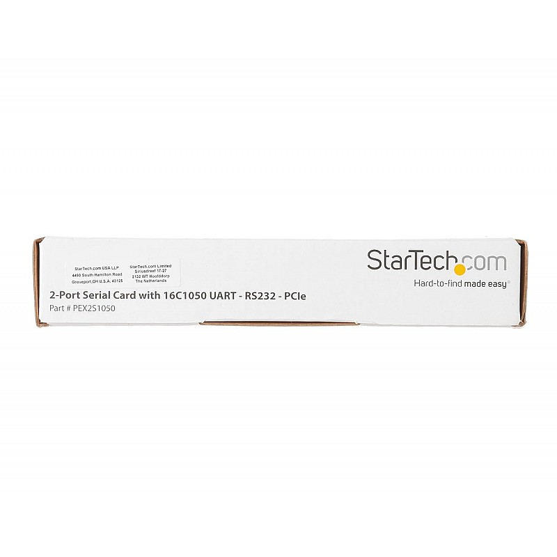 StarTech.com PCI Express Serial Card – 2 Port – Dual Channel 16C1050 UART – Serial Port PCI Card – Serial Expansion Card