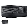 Logitech MK850 Multi-Device Wireless Keyboard and Mouse Set, 2.4GHz Wireless & Bluetooth, Curved Keyframe , 12 Programmable Keys, 3-Year Battery Life, PC/Mac