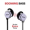 Mivi Thunder Beats Wireless Bluetooth Earphones with Stereo Sound and Hands-Free Mic (Gun Metal)-