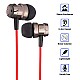 pTron HBE6 Headphone (High Bass Earphones) Metal in-Ear Wired Headset with Mic for All Smartphones (Red & Black)