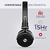 MuveAcoustics Impulse2PRO MA-1600SB Wireless Bluetooth On Ear Headphones with Mic (Steel Black)