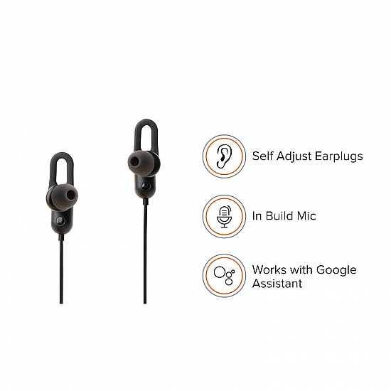 Mi Sports Bluetooth Earphones Basic Dynamic bass, Splash and Sweat Proof, up to 9hrs Battery (Black)