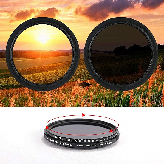 KODAK Pro Series 49MM 16 Layer for ND2~ND2000 Variable ND Filter (49 mm)